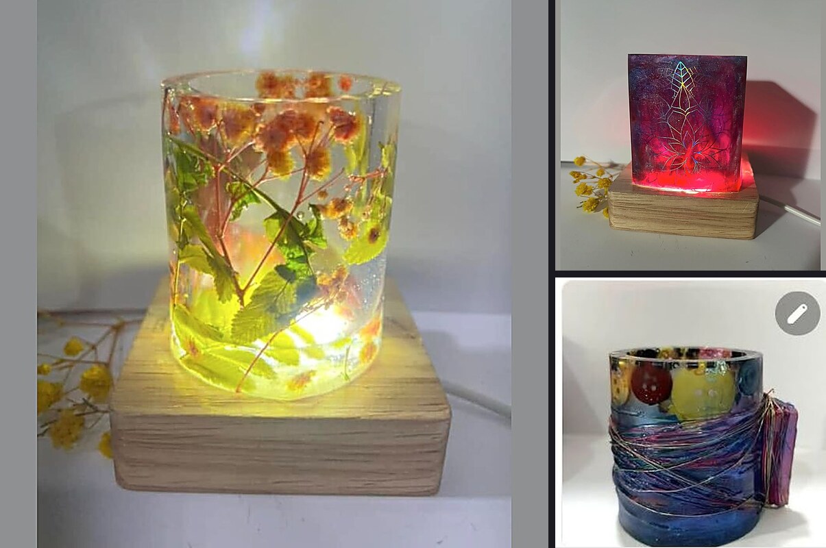 Luminarias de resina