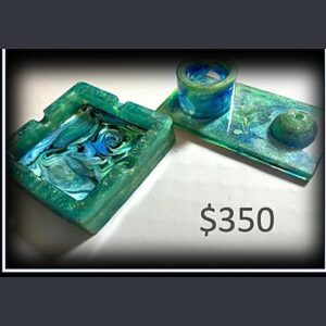 Set Jade: base y portavelas
