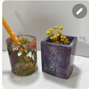Vaso de flores + portalápices